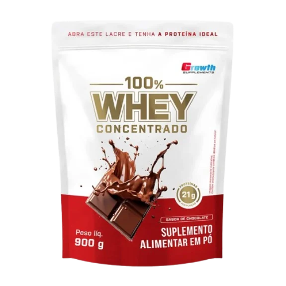 100% WHEY PROTEIN CONCENTRADO Growth - 900g